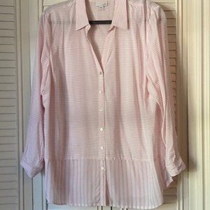J. Jill Striped Blouse (L)